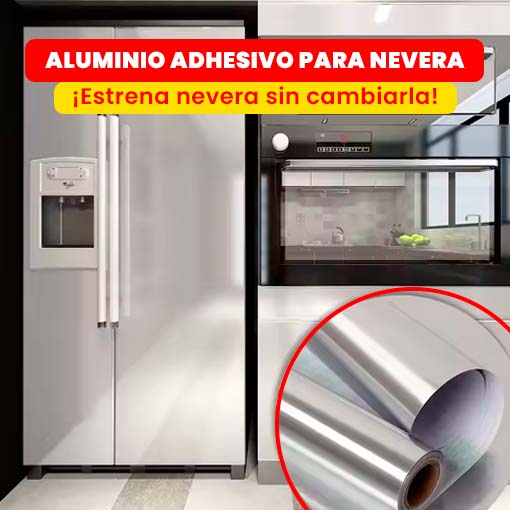 ACERO INOXIDABLE ADHESIVO🤩😱 ¡Estrena nevera sin cambiarla!