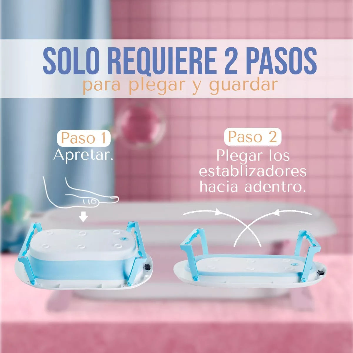 BAÑERA PARA BEBÉ CON COJÍN 😍😱