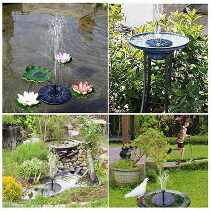 ⛲FUENTE DE AGUA SOLAR + 6 FLORES GRATIS🌸