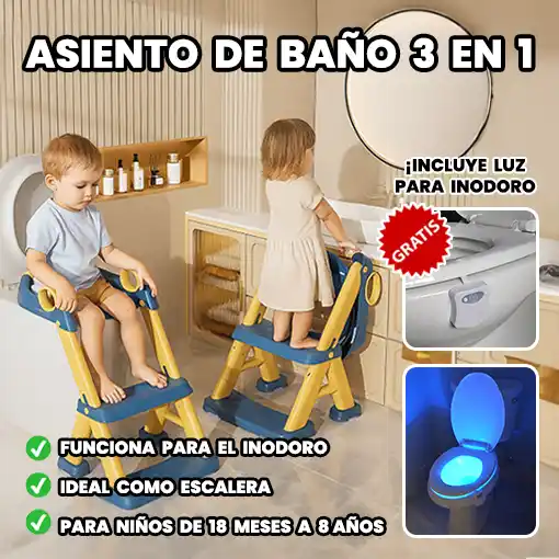 Asiento baño 3 en 1