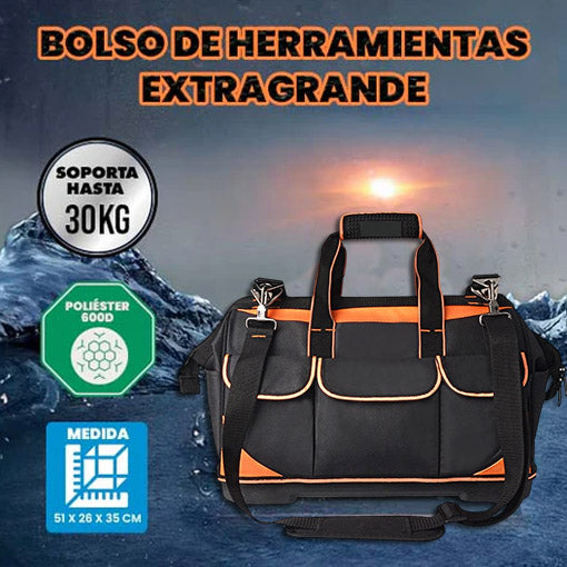 BOLSO PARA HERRAMIENTAS EXTRAGRANDE 51 CM DE LARGO 🛠️🧰