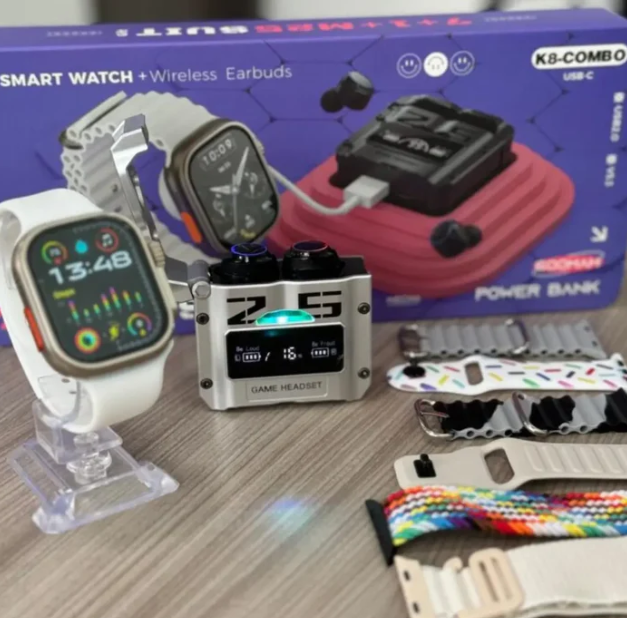 ⌚Super Combo SmartWatch Ultra 2 🤩+ 7 Pulsos + 🎧Audifonos M25🤩