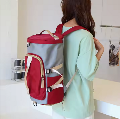 🎒Morral viajero doble color🤩NO DEJES QUE EL EQUIPAJE PESADO TE IMPIDA VIAJAR CON COMODIDAD