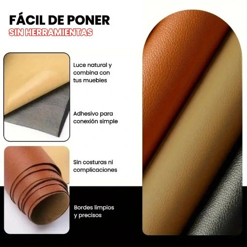 2 REPARADORES DE CUERO ADHESIVO x 140 CM + 1 REPARADOR BLANCO Y 1 RESTAURADOR GRATIS 🤩😱✔