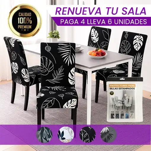 PROTECTORES PARA SILLAS ESTAMPADOS ¡Pague 4 y lleve 6! 🤩🪑