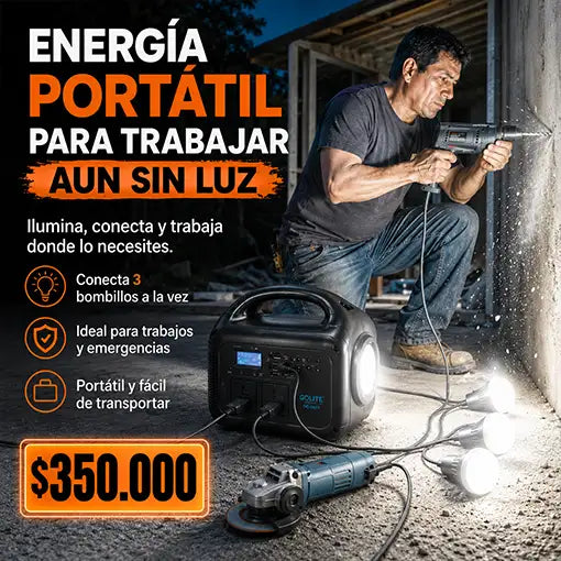 Estación de Energía Portátil 🔋💡☀️