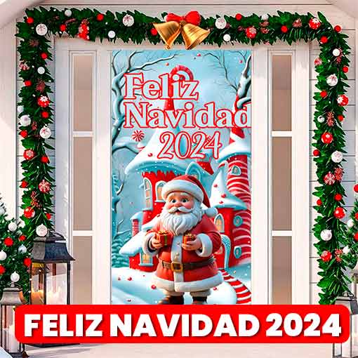 🎅2 FUNDAS NAVIDEÑAS PARA PUERTAS🚪