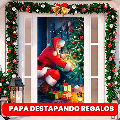 🎅2 FUNDAS NAVIDEÑAS PARA PUERTAS🚪