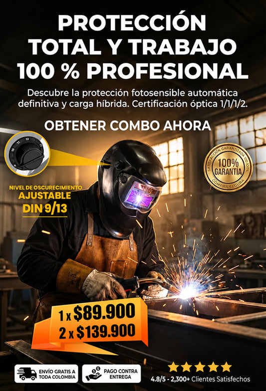 Casco automático para soldar