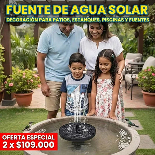 ⛲Fuente de agua solar flotante💦