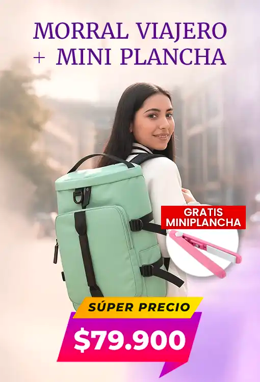 Morral viajero + Mini plancha