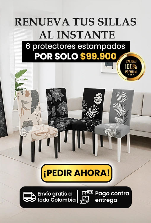 PROTECTORES PARA SILLAS ESTAMPADOS ¡Pague 4 y lleve 6! 🤩🪑