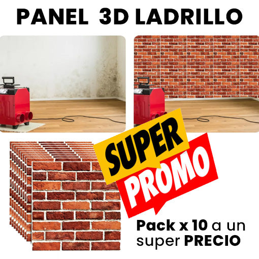 10 Paneles de ladrillo 3D 🧱🤩 ¡Decora tu casa con estilo y sin esfuerzo!