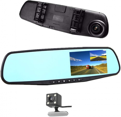 🚙Retrovisor Inteligente de Doble Camara📸