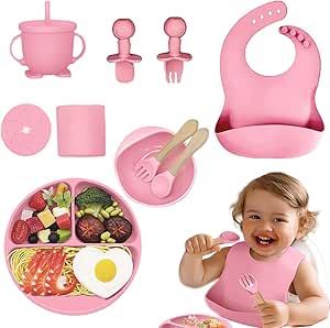 🍽️Set de vajilla de silicona para bebé👶