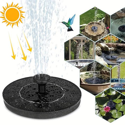 ⛲Fuente de agua solar flotante💦